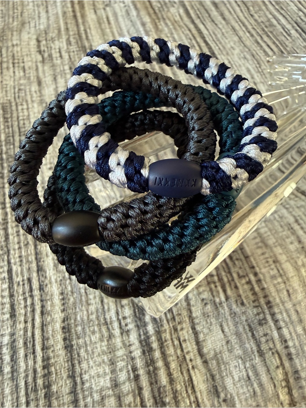 Authentic original KKNEKKI hair ties. Set of 4